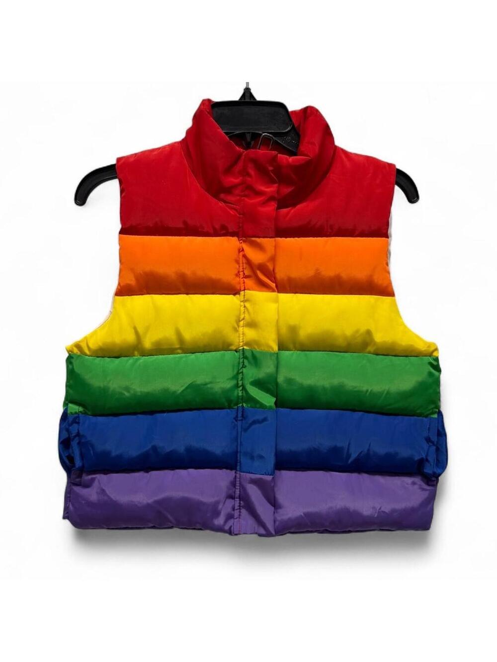 Rainbow Puffer Vest